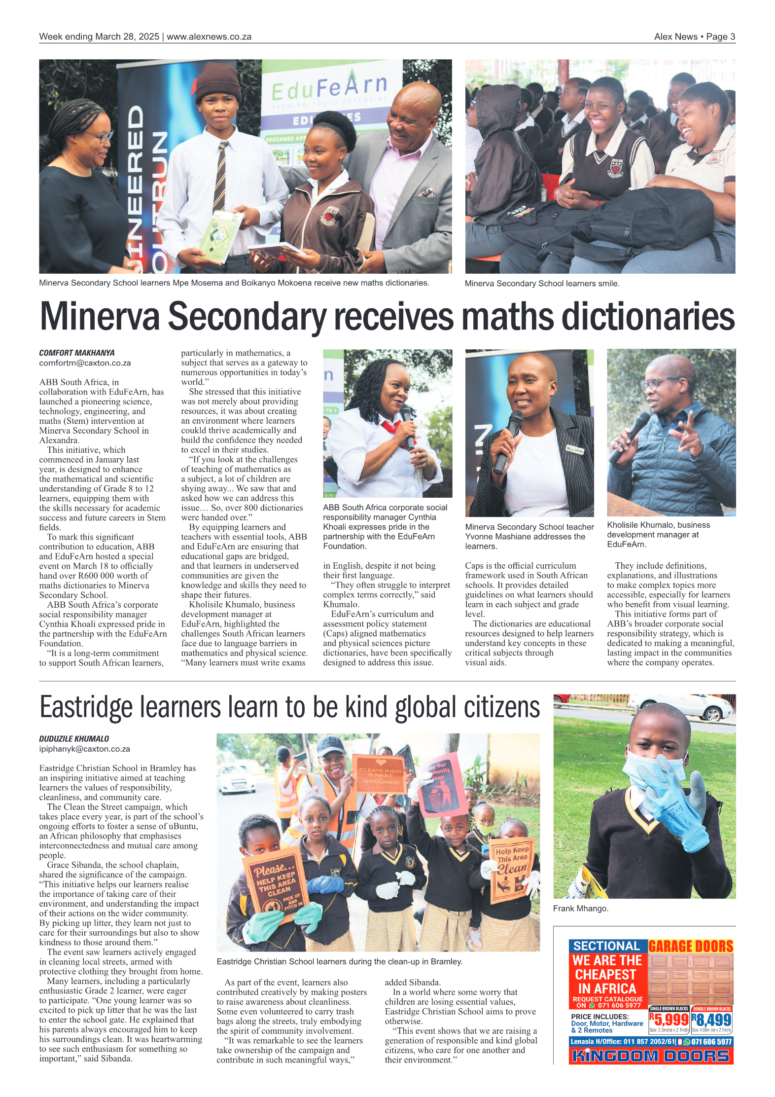 Alex News 28 March 2025 page 3