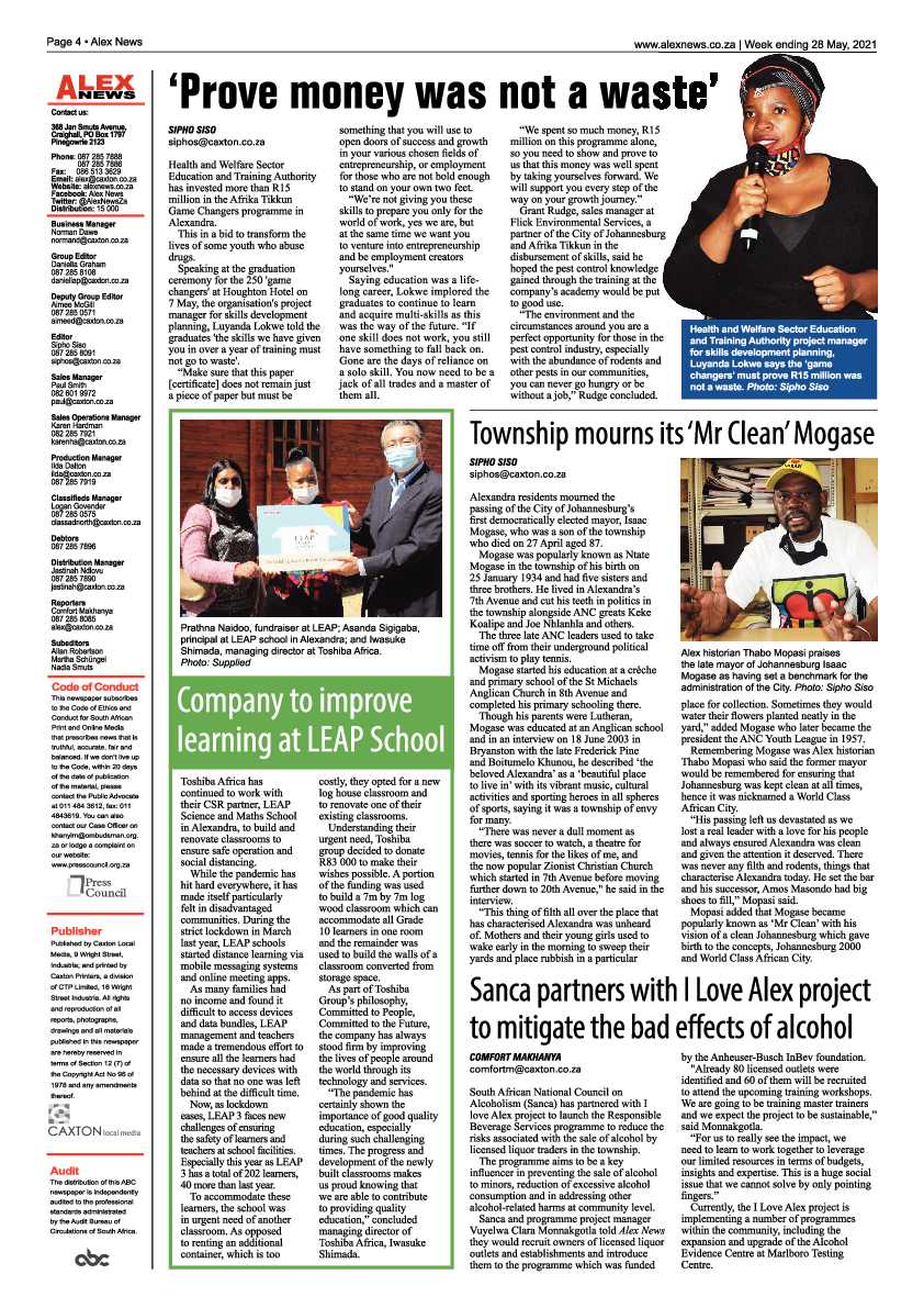 Alex News 28 May 2021 page 4