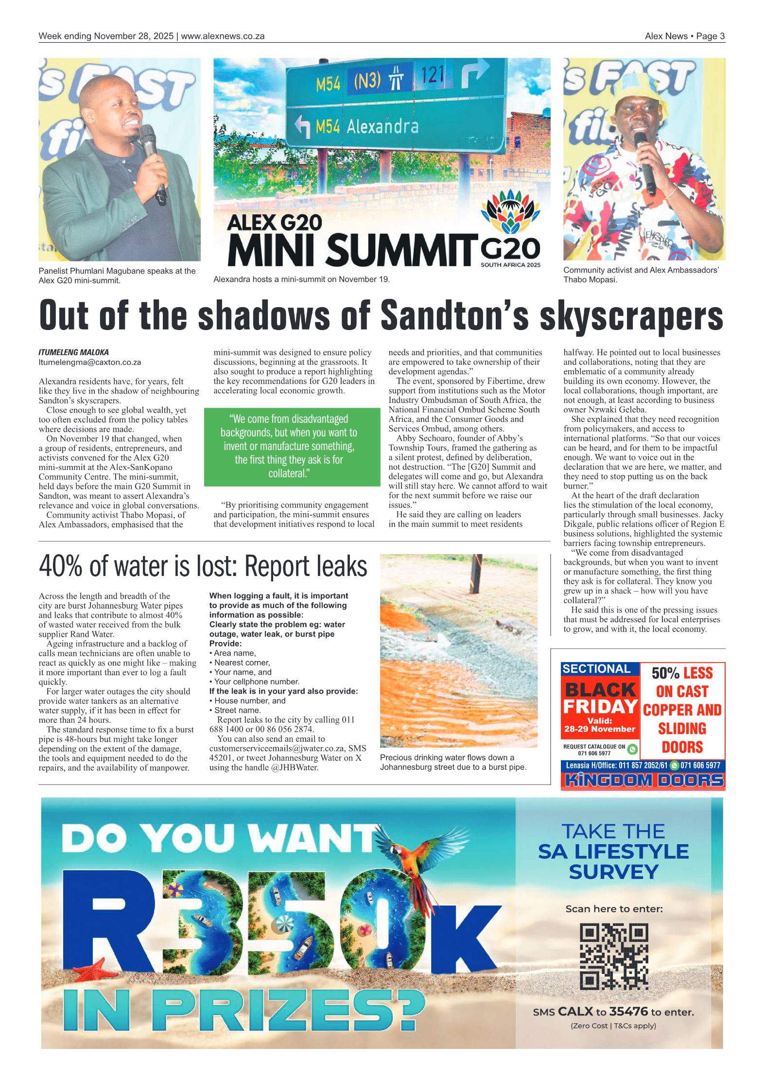 Alex News 28 November 2025 page 3