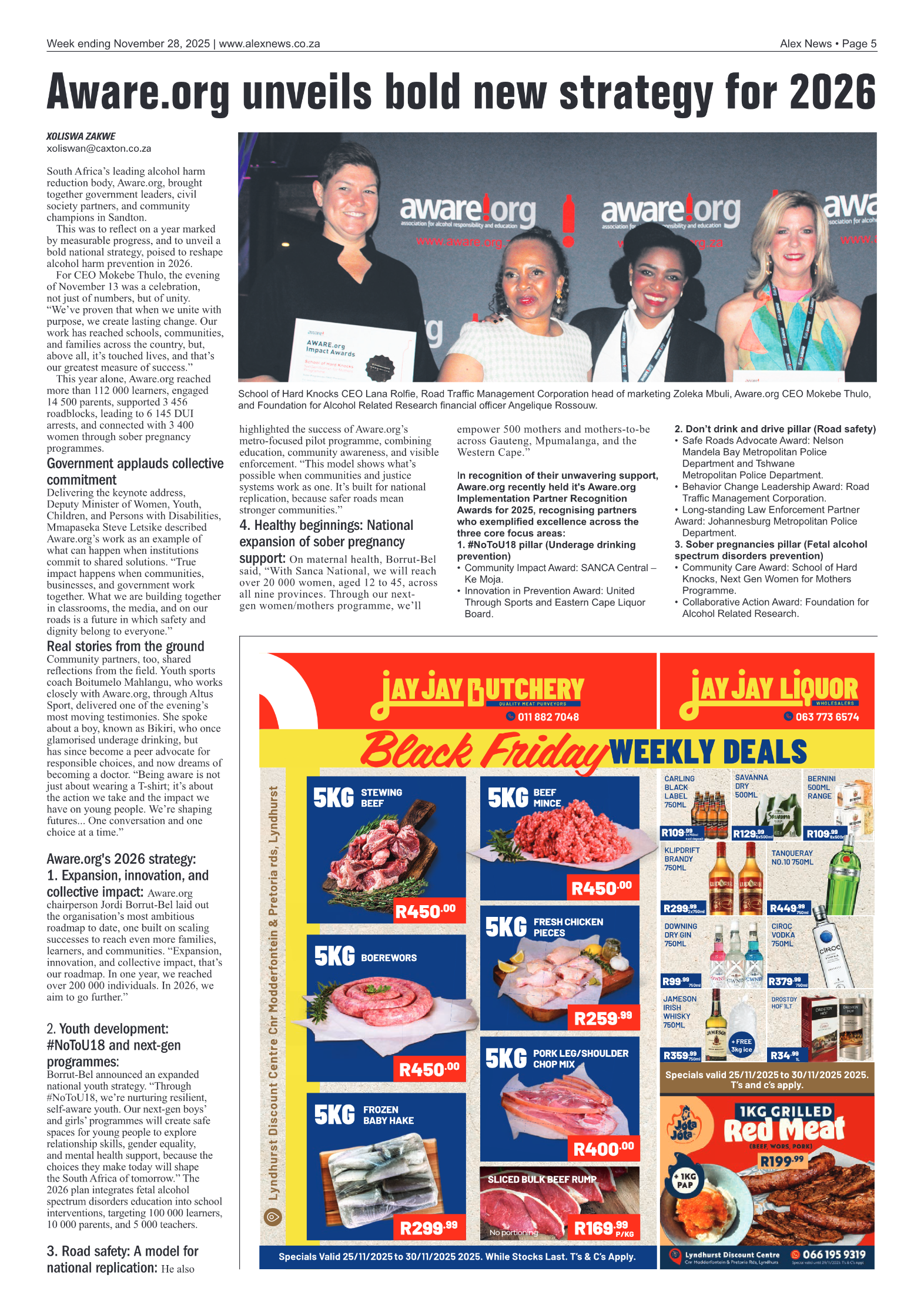 Alex News 28 November 2025 page 5