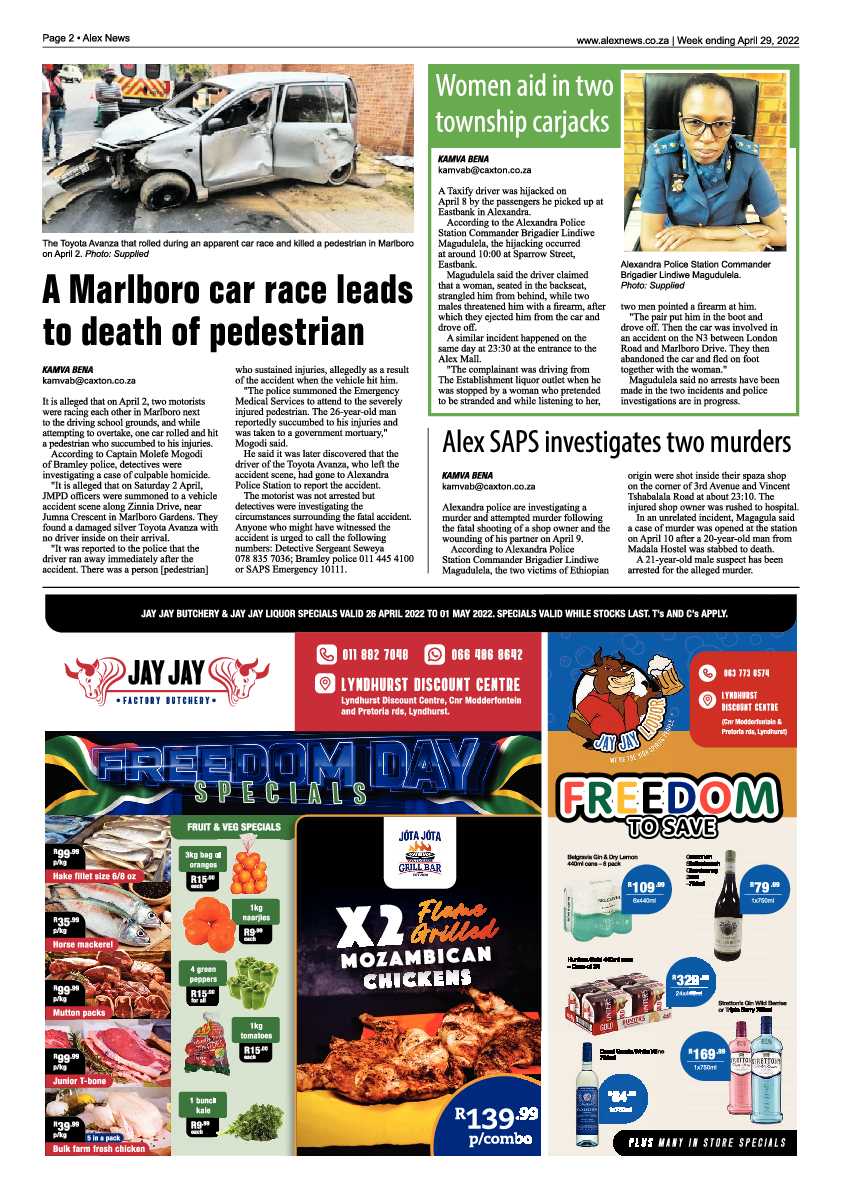 Alex News 29 April 2022 page 2