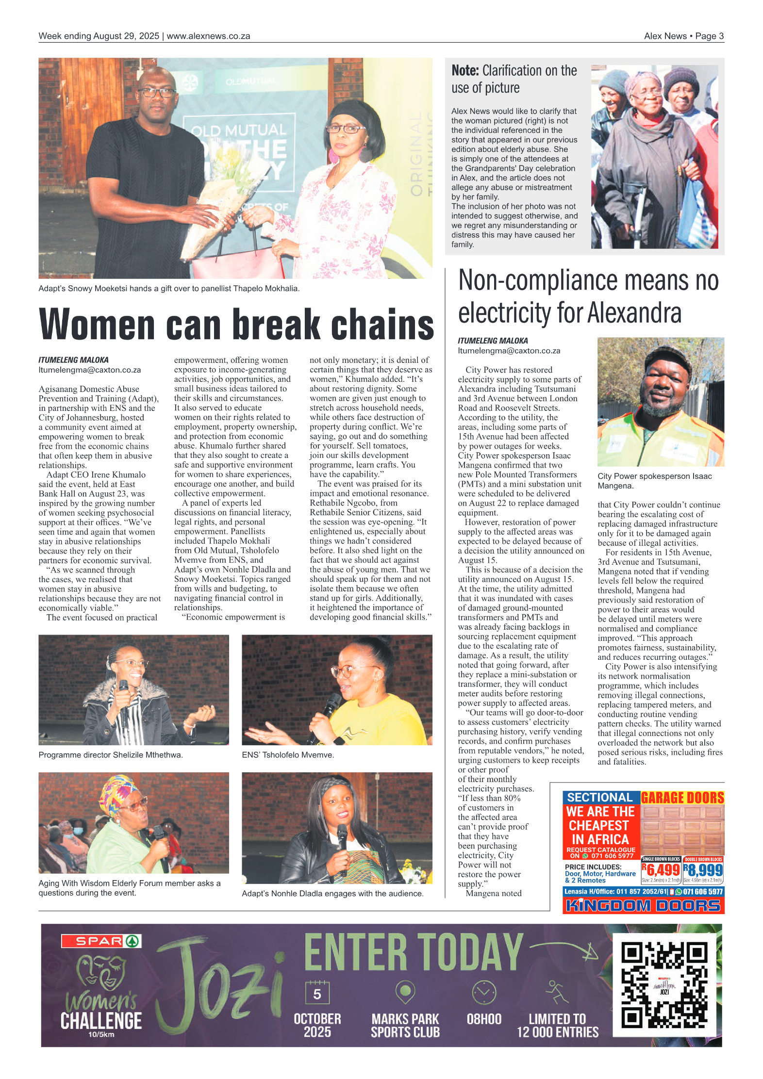 Alex News 29 August 2025 page 3