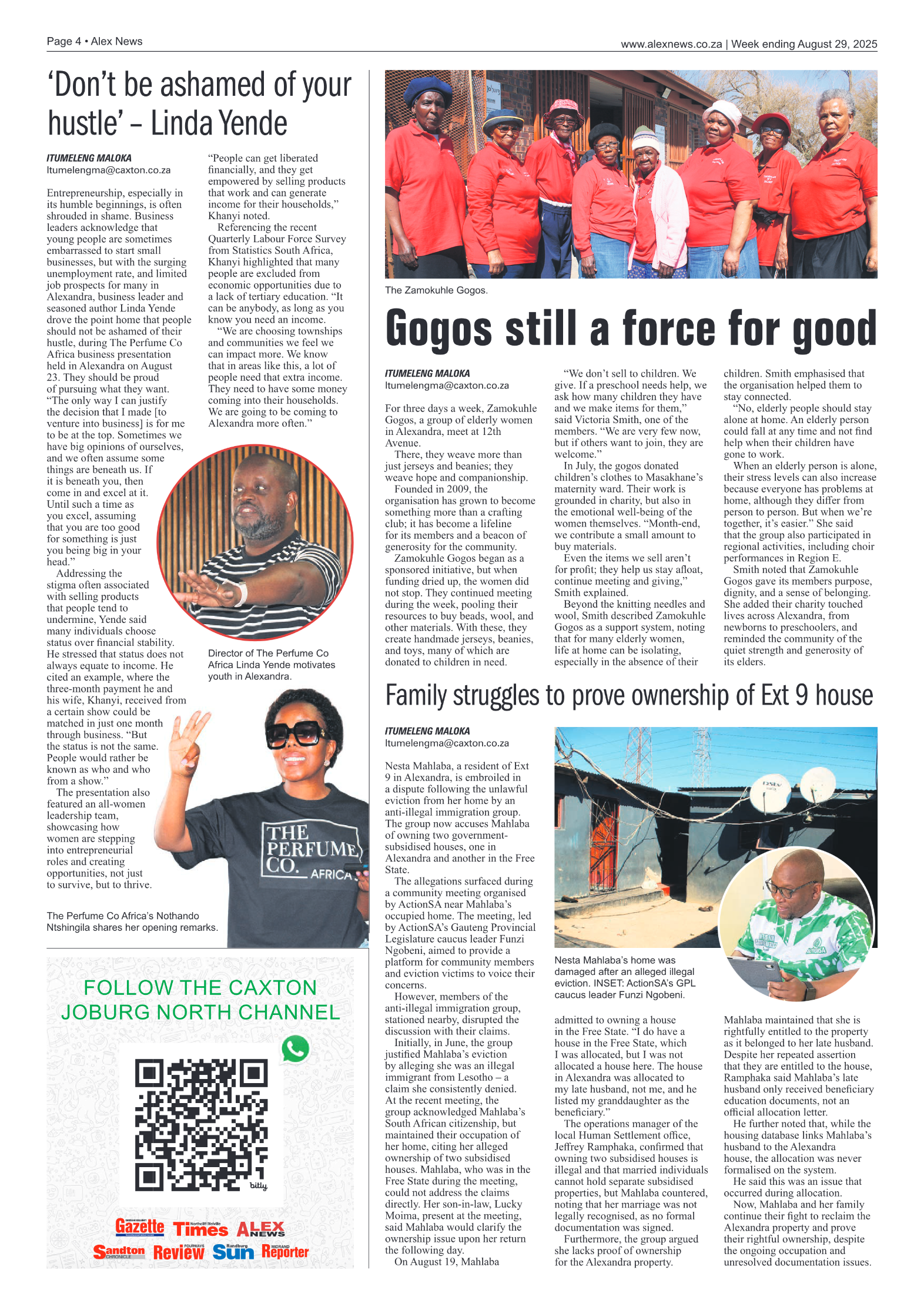 Alex News 29 August 2025 page 4