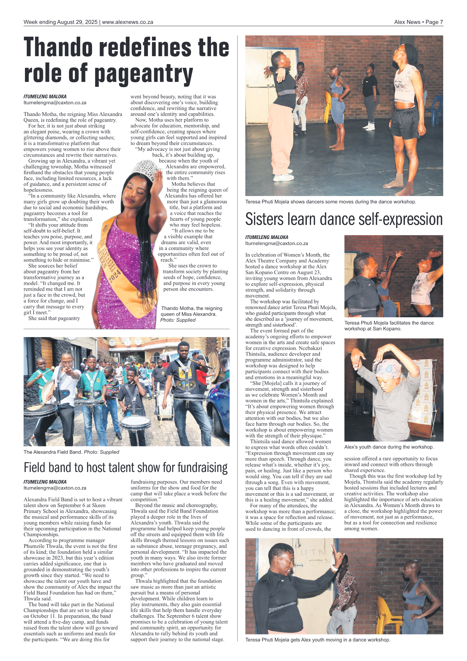 Alex News 29 August 2025 page 7