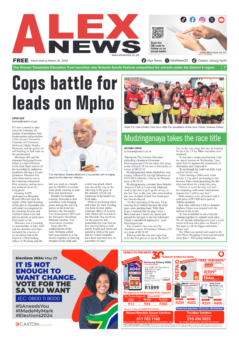 Alex News 29 March 2024 page 1