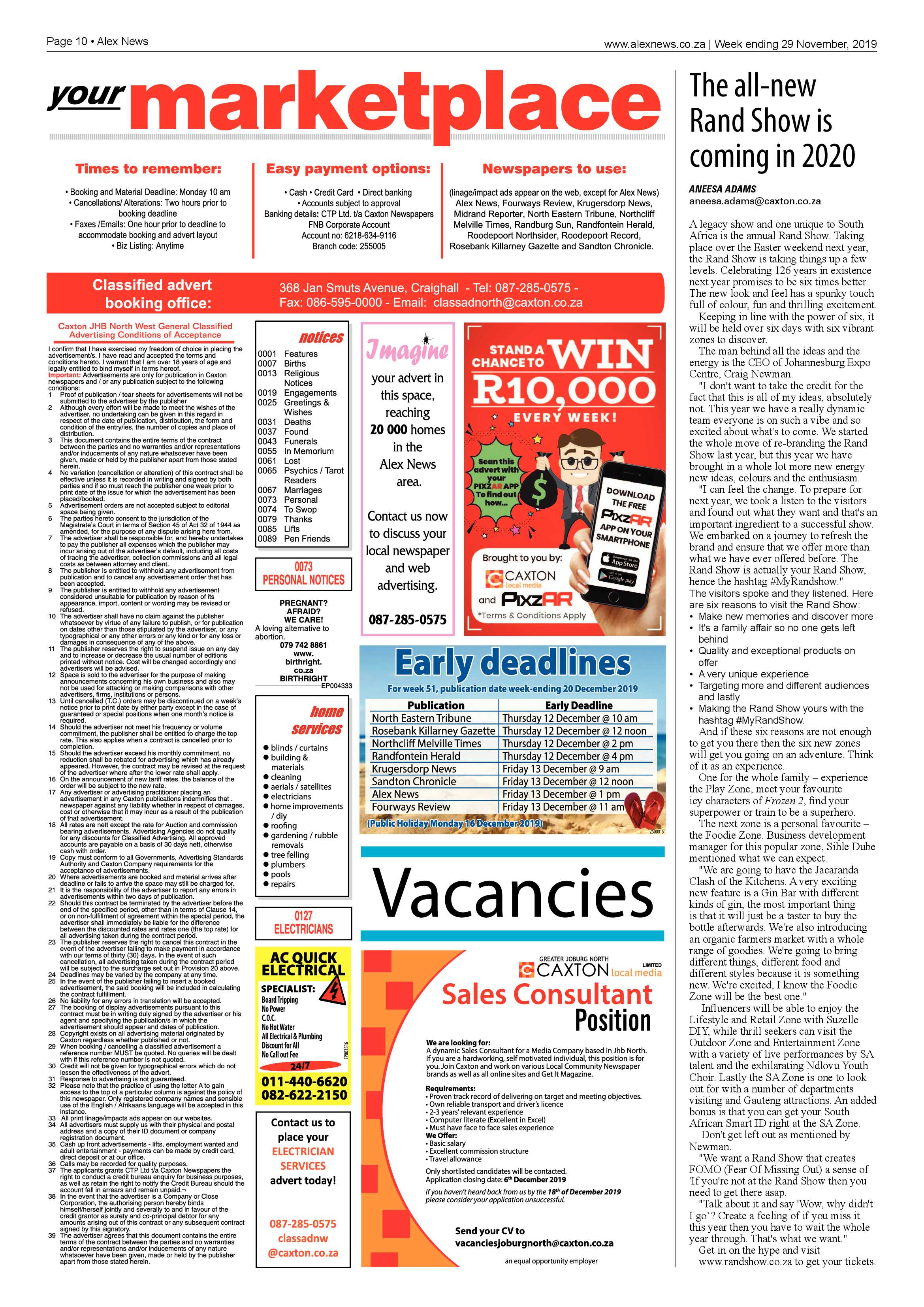 Alex News 29 November 2019 page 10
