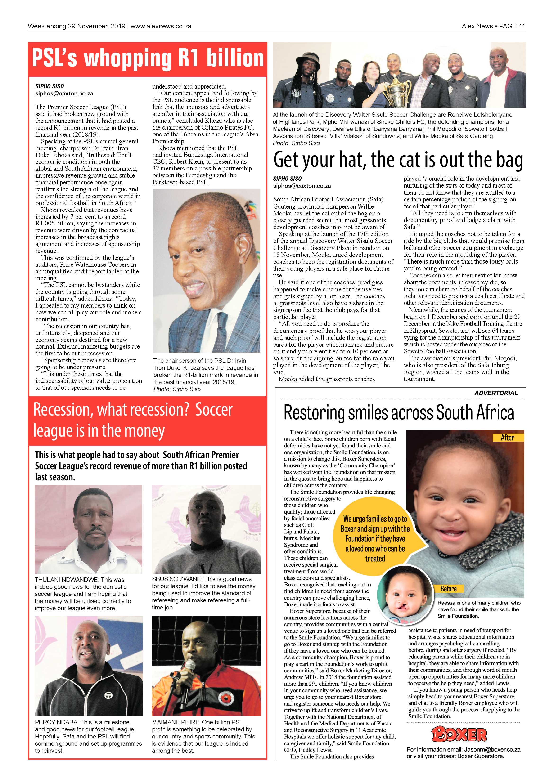 Alex News 29 November 2019 page 11