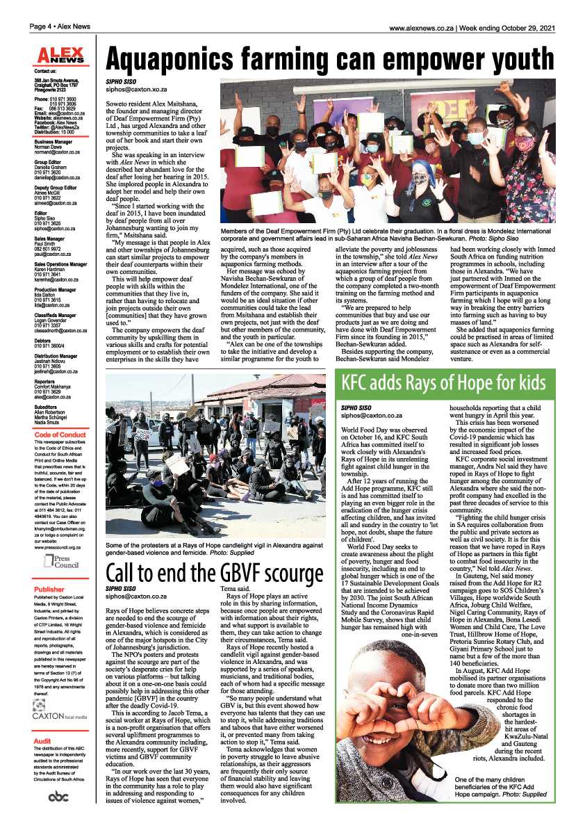 Alex News  29 October 2021 page 4