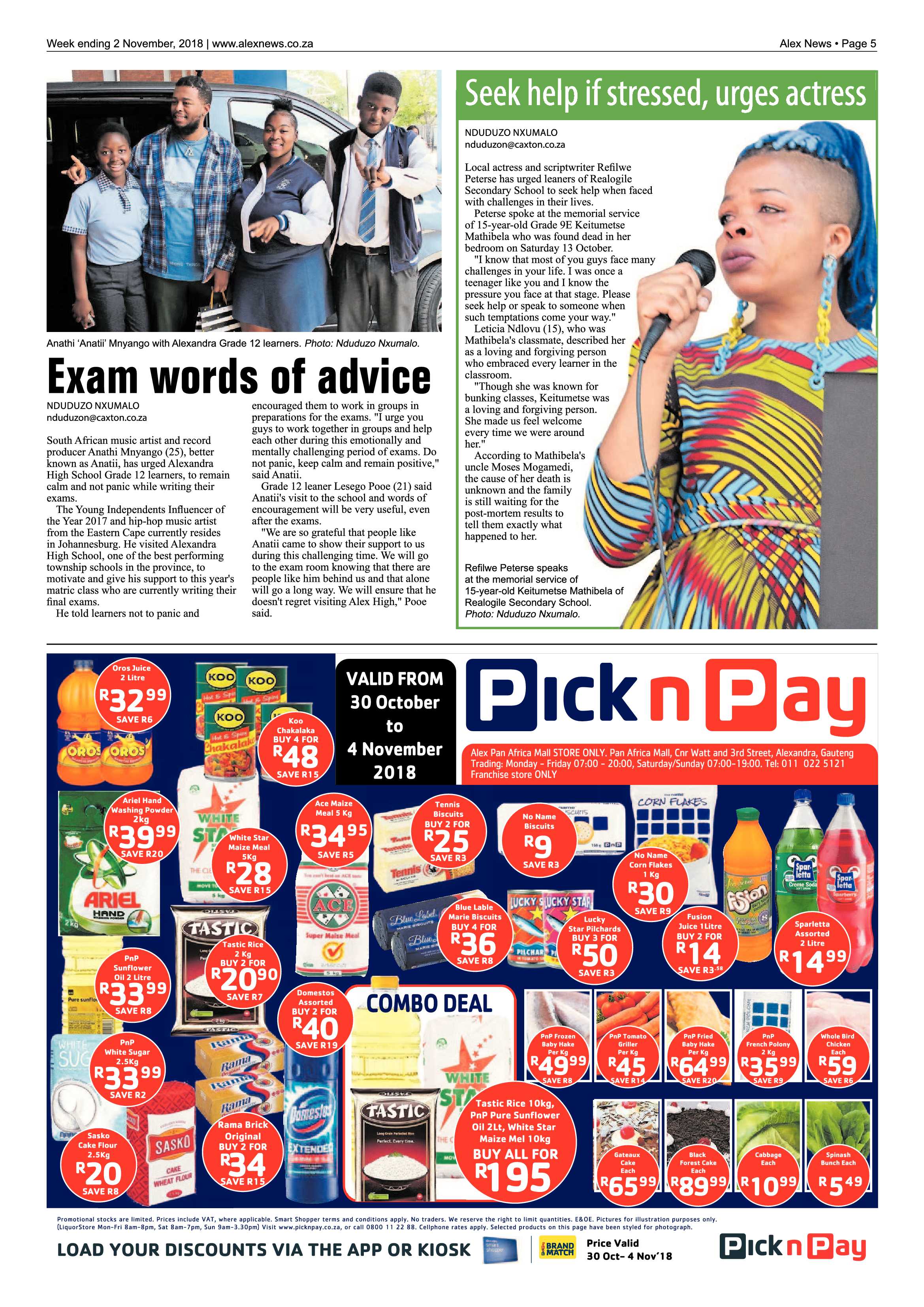 Alex News 2 November, 2018 page 5