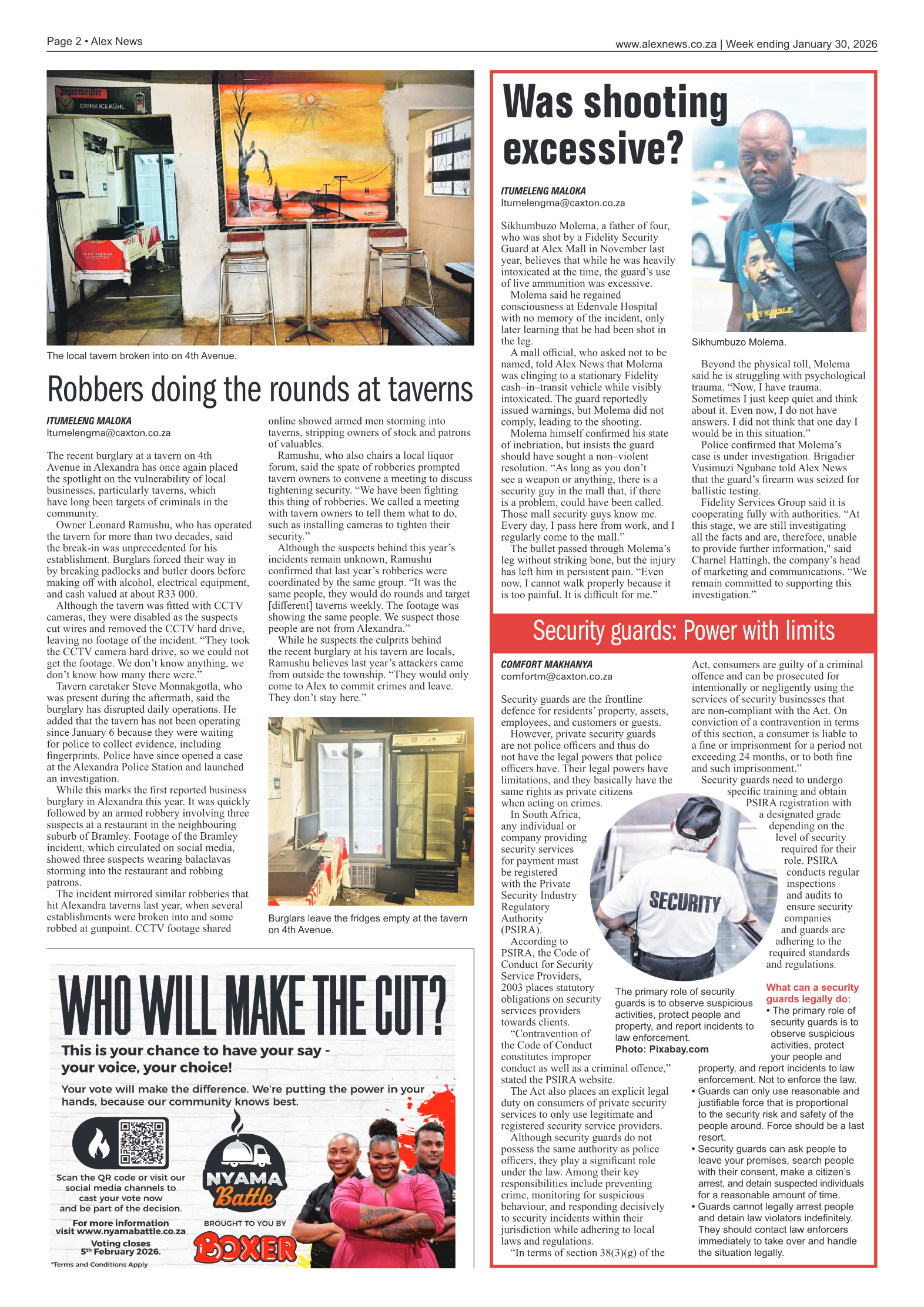 Alex News 30 January 2026 page 2