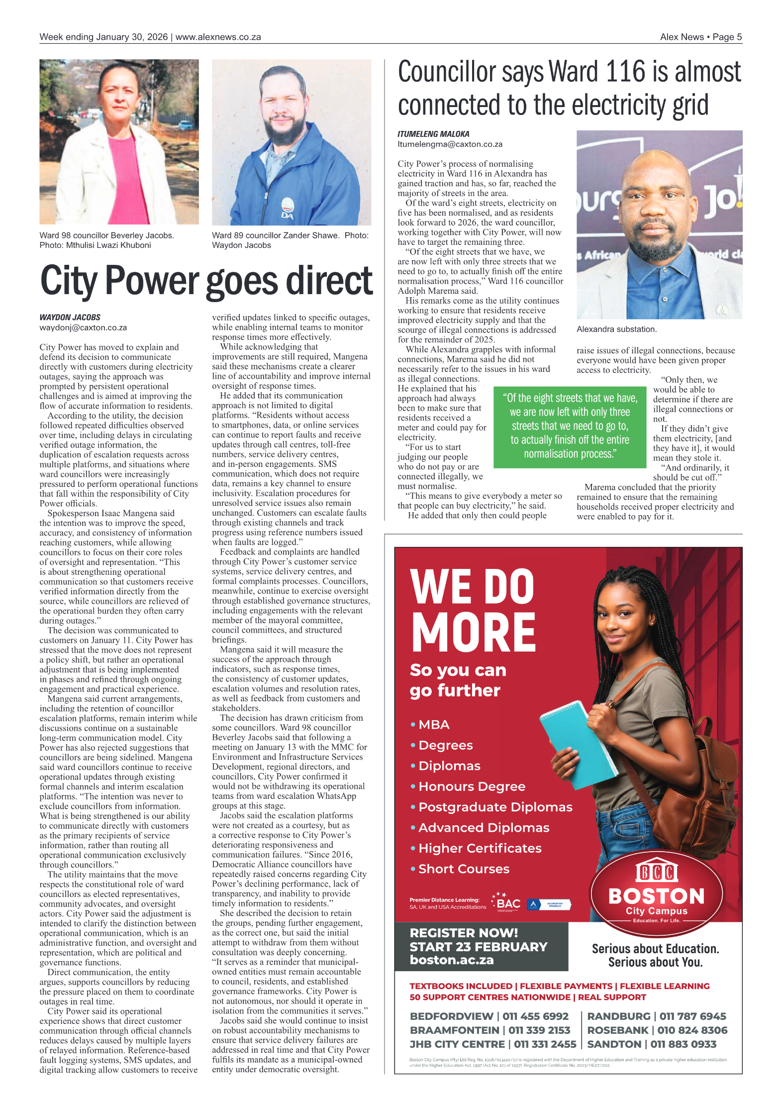 Alex News 30 January 2026 page 5