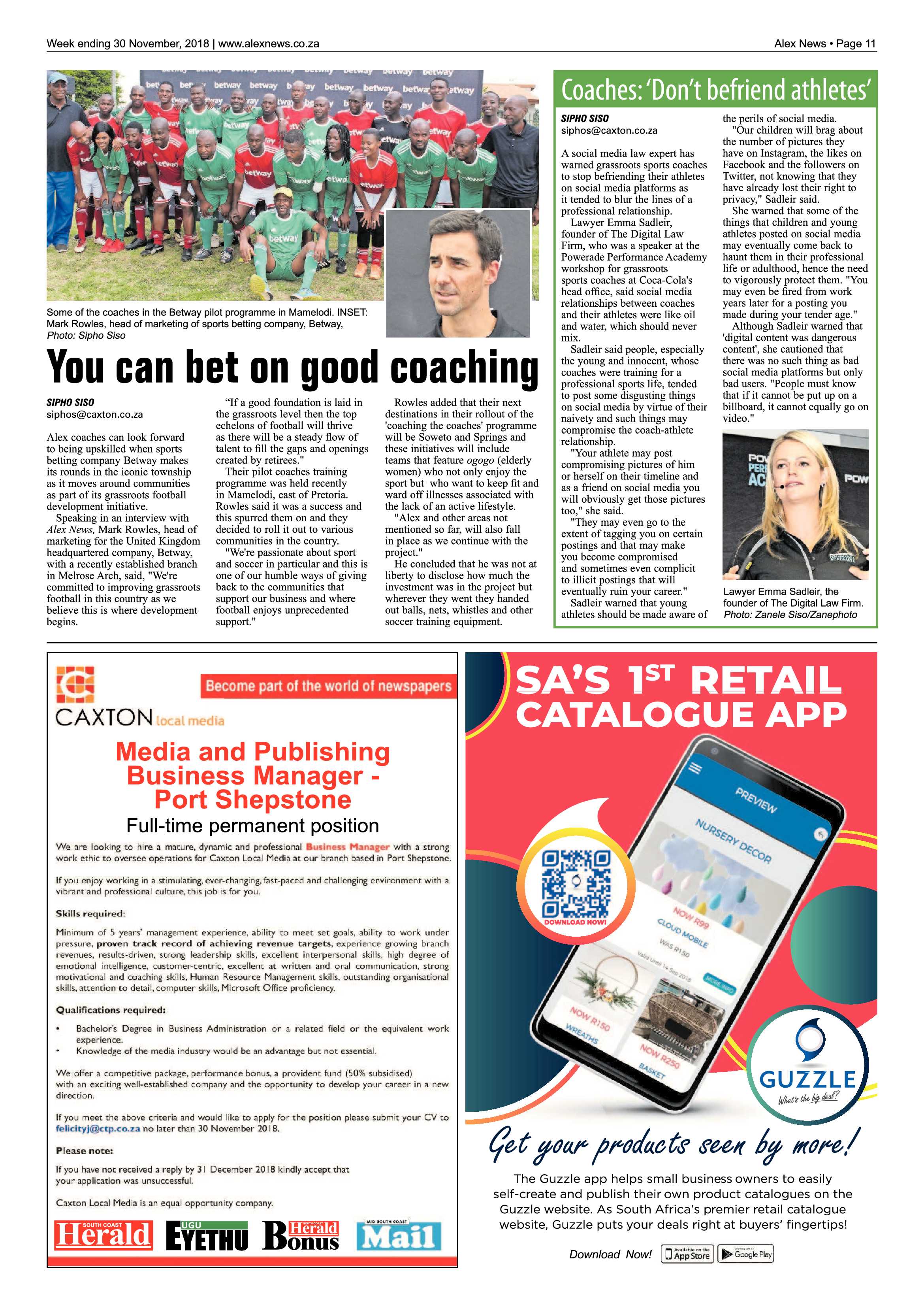 Alex News 30 November, 2018 page 11