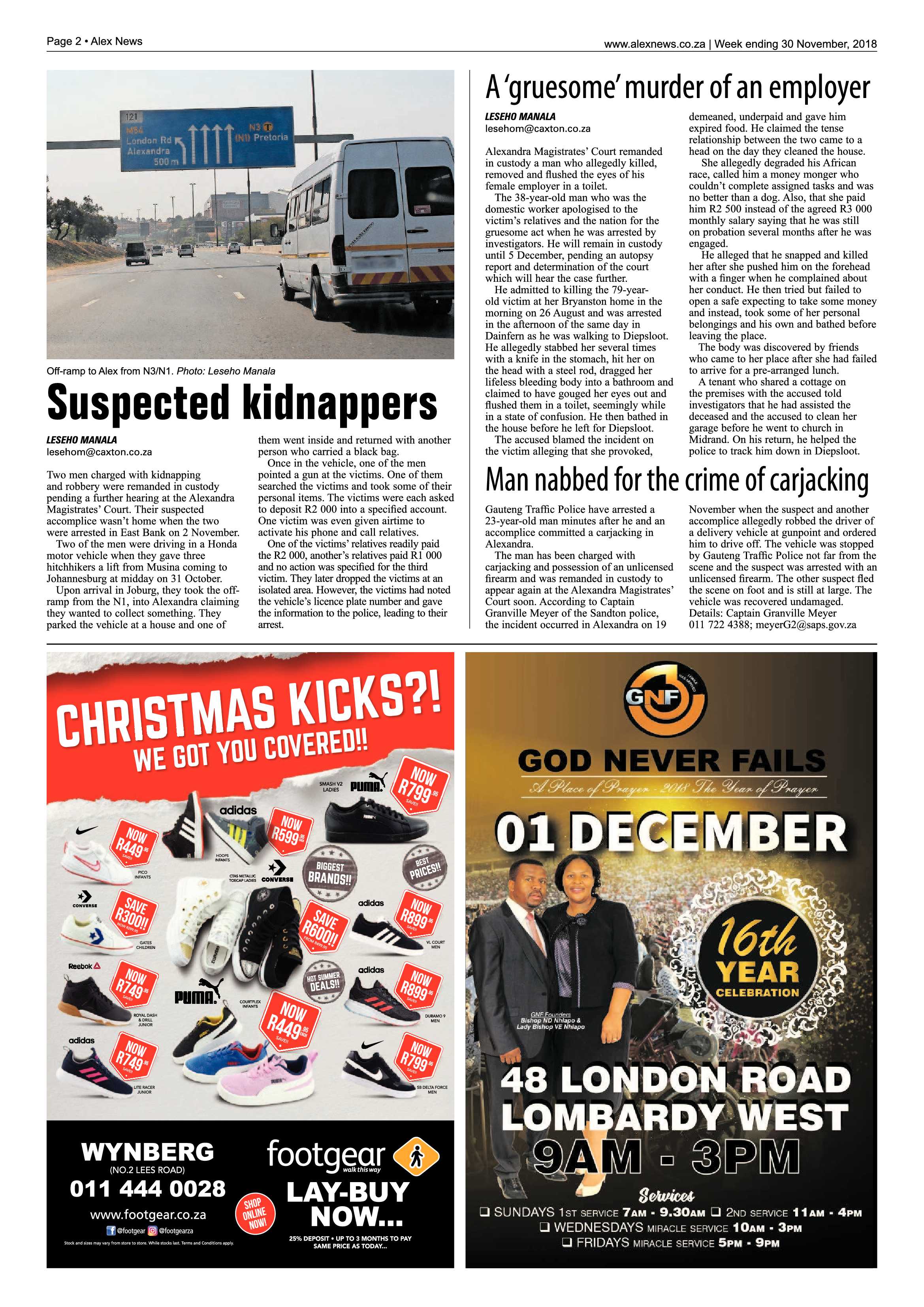 Alex News 30 November, 2018 page 2