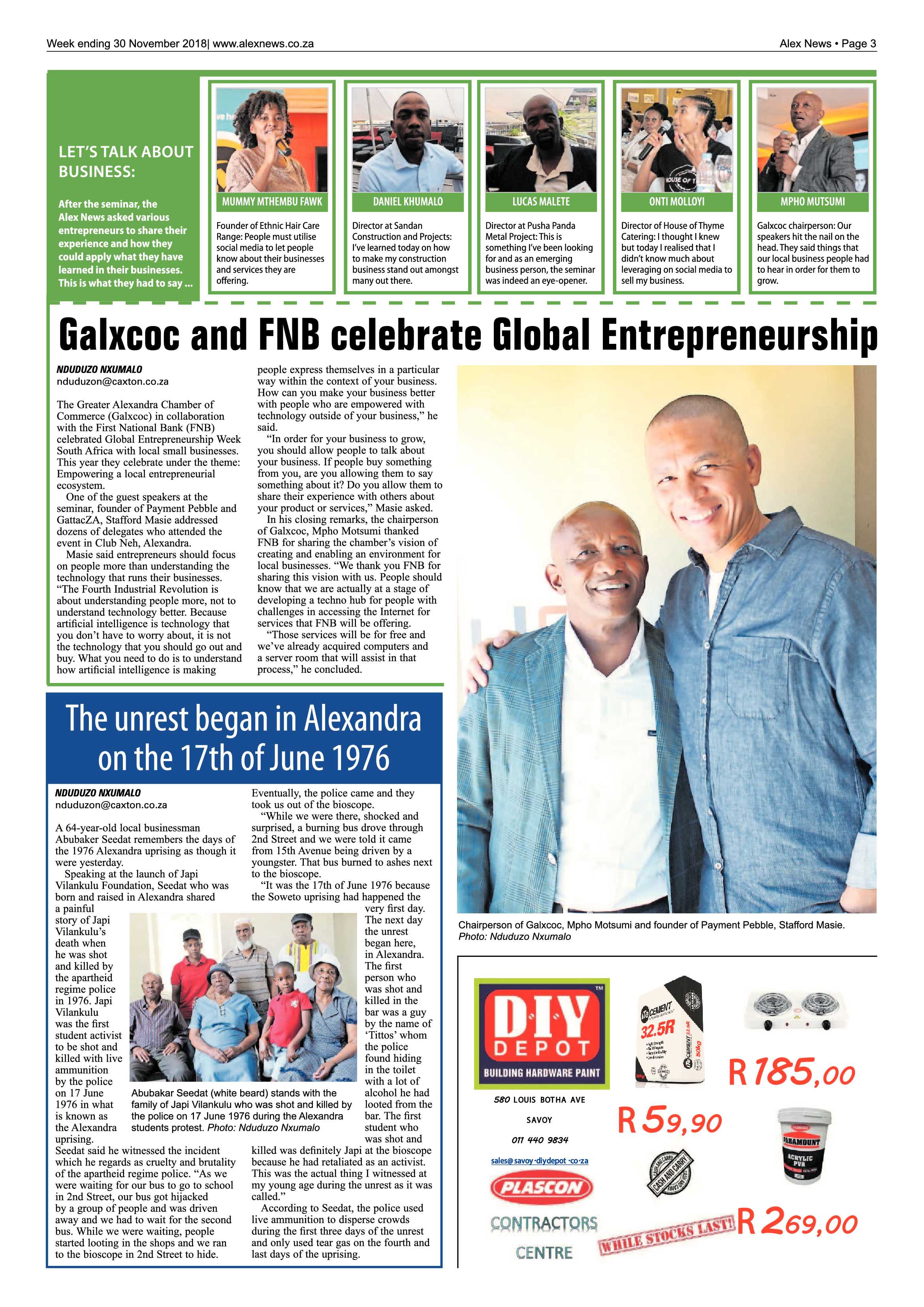 Alex News 30 November, 2018 page 3