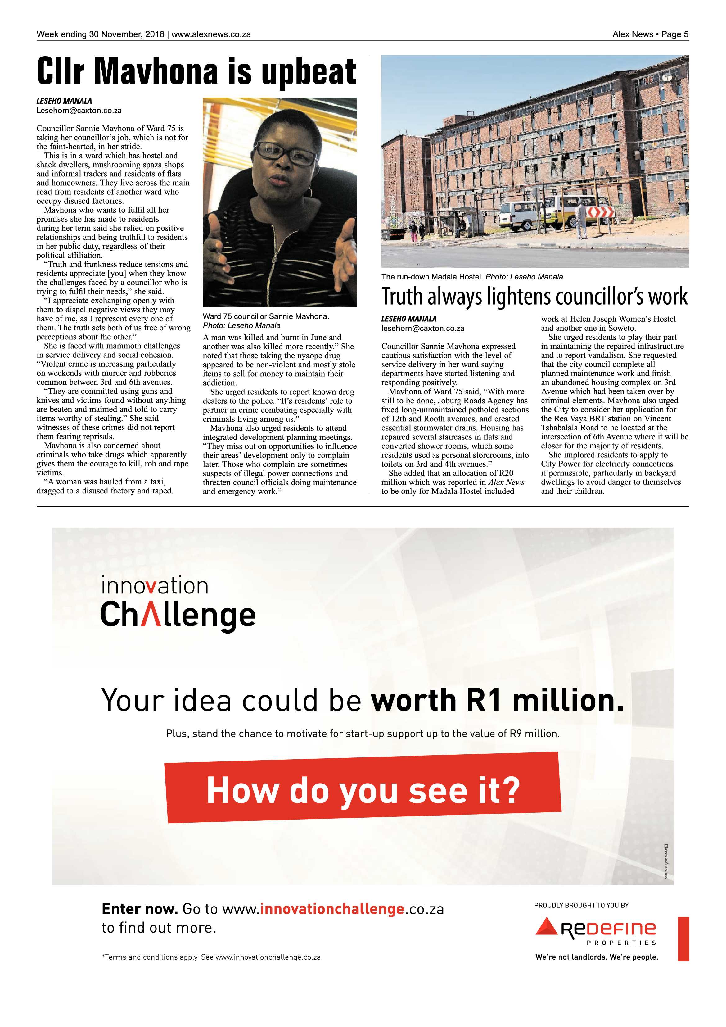 Alex News 30 November, 2018 page 5