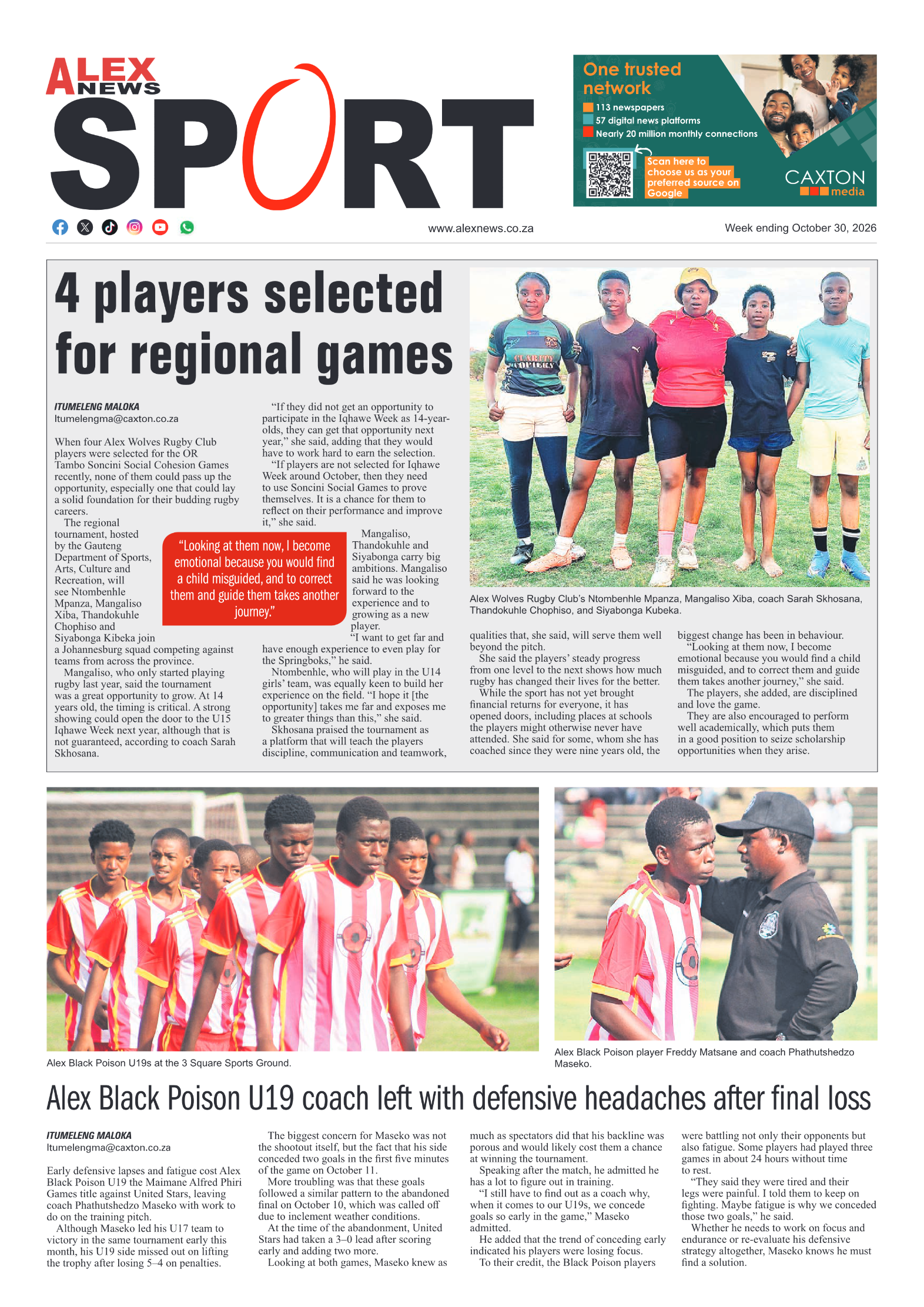 Alex News 30 October 2026 page 8