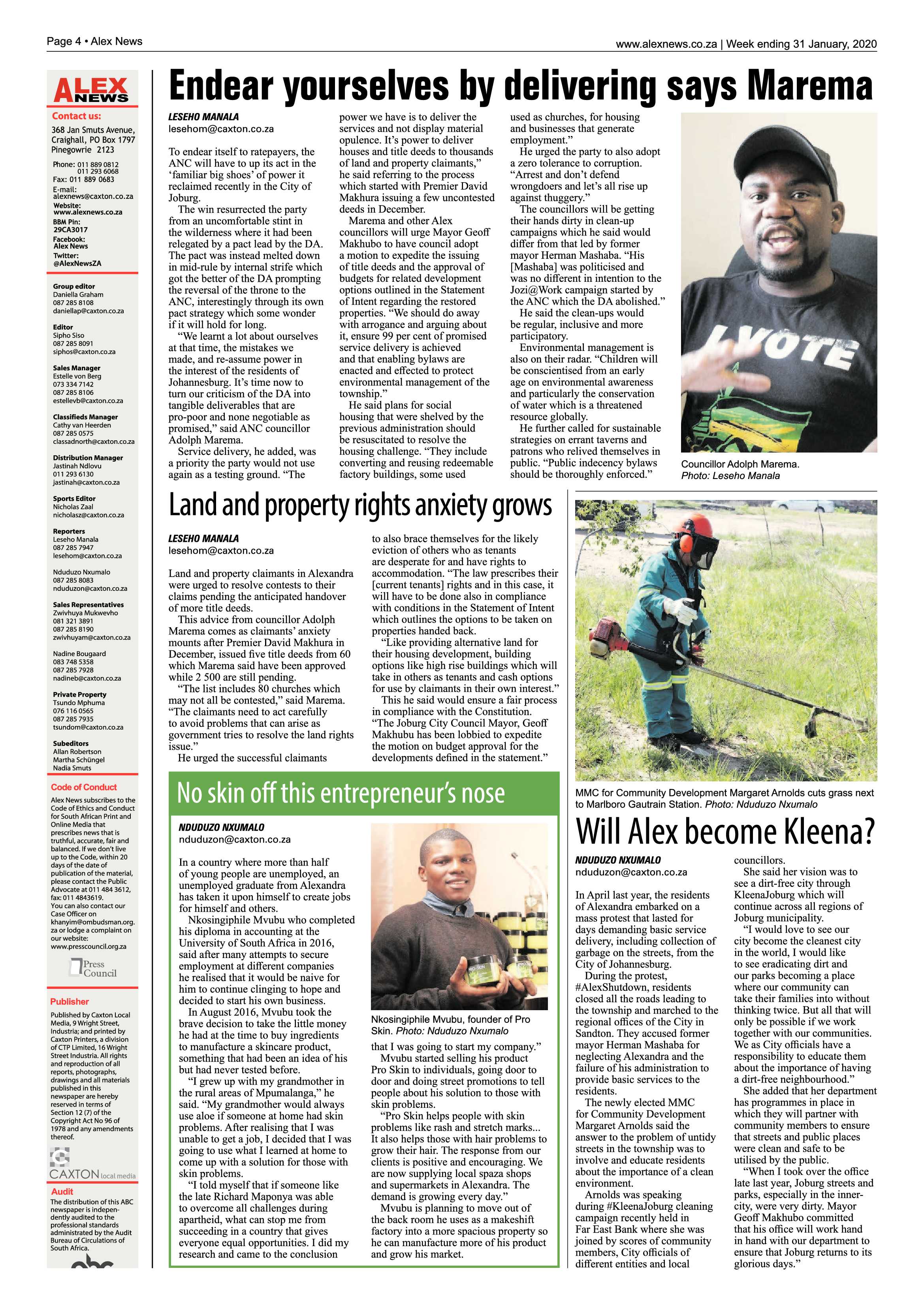 Alex News 31 January 2020 page 4
