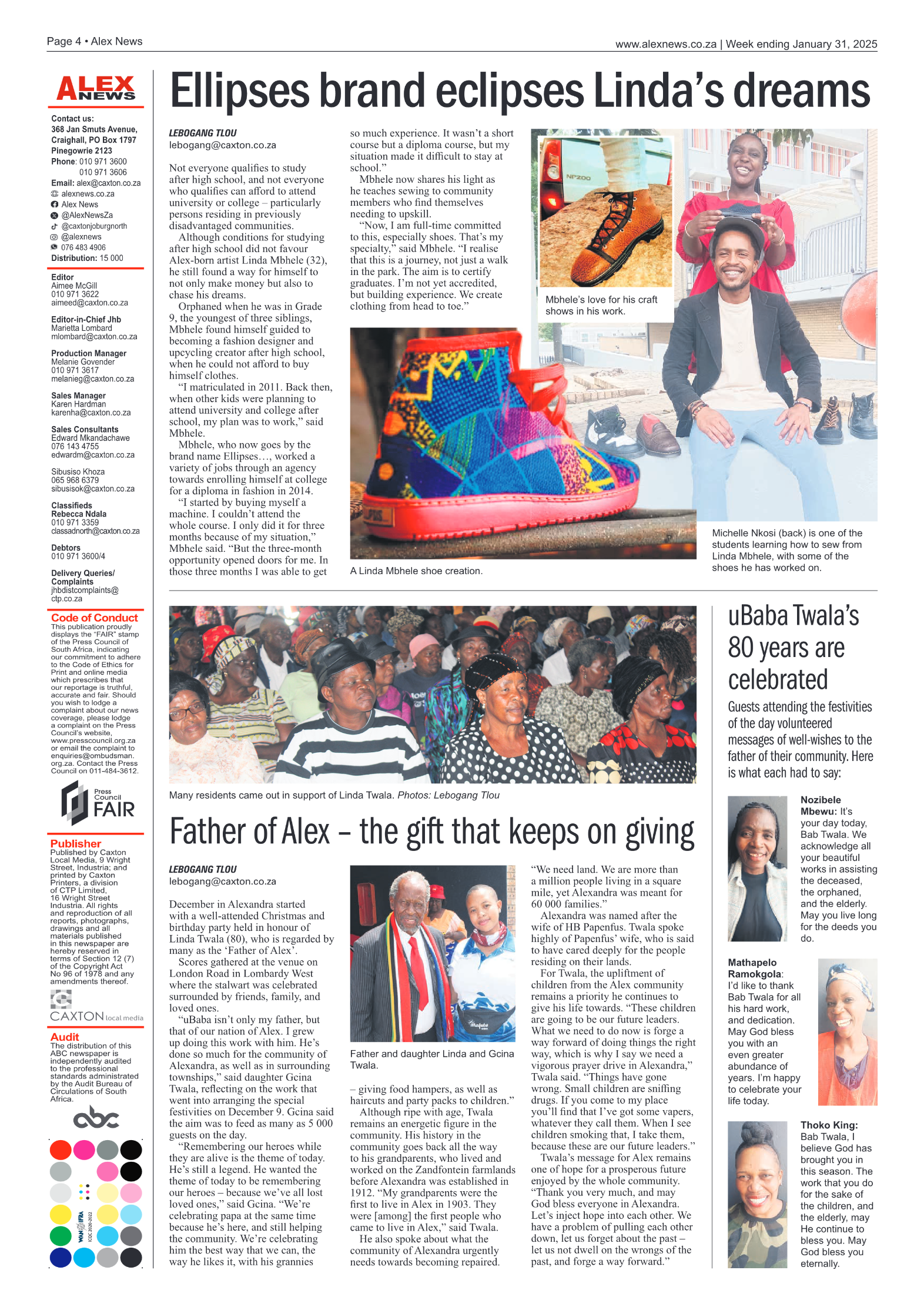 Alex News 31 January 2025 page 4