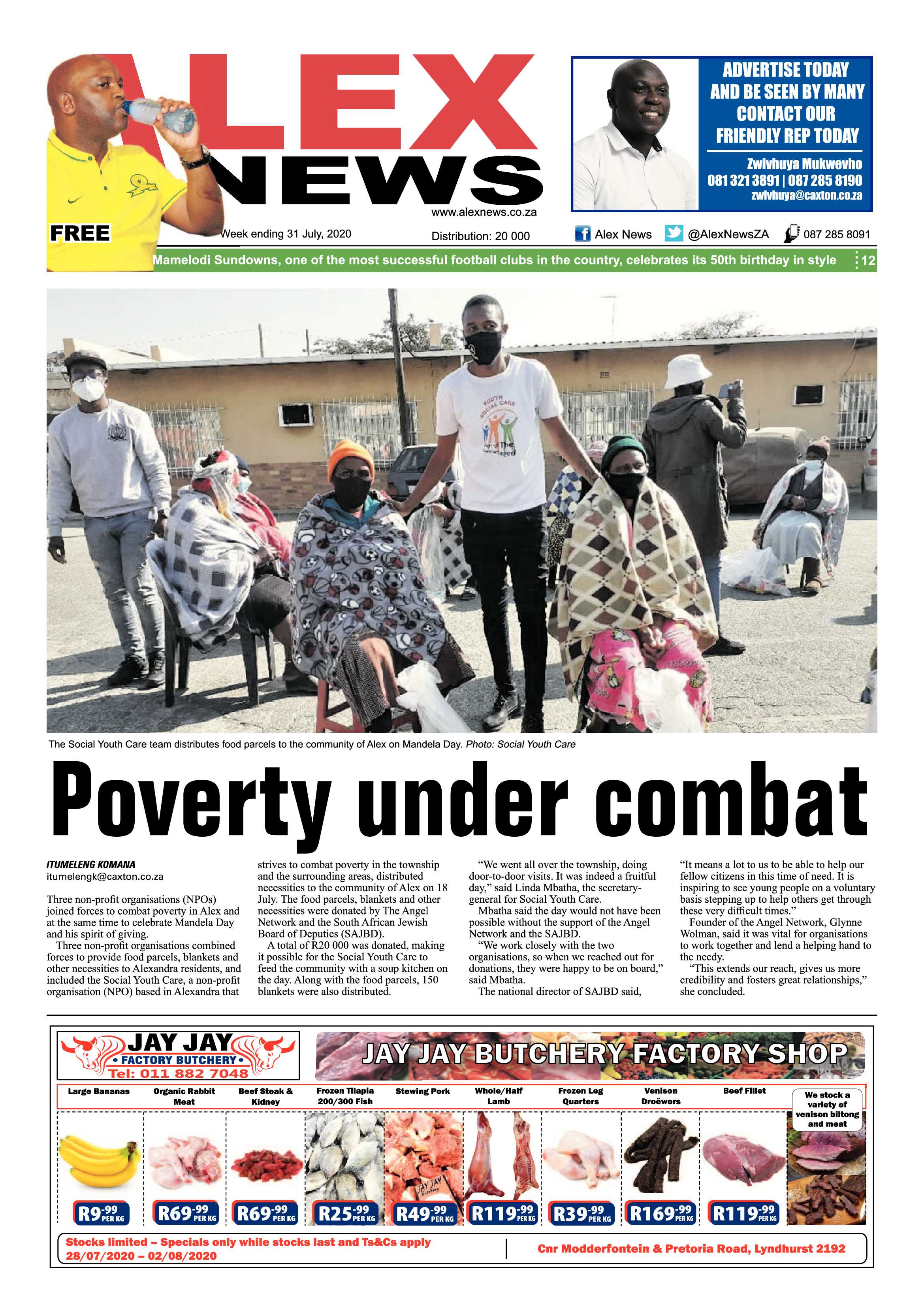 Alex News 31 July 2020 page 1