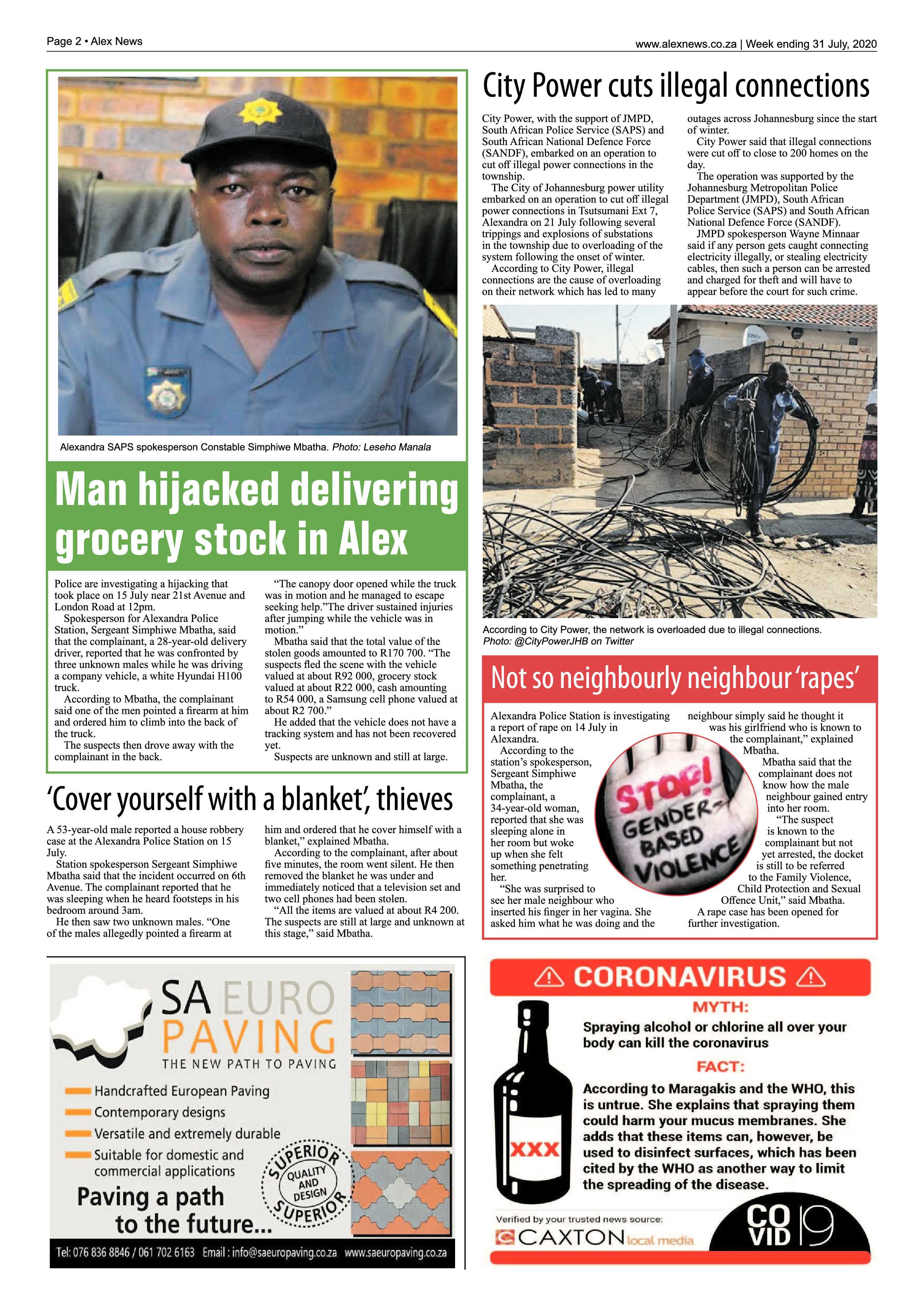 Alex News 31 July 2020 page 2