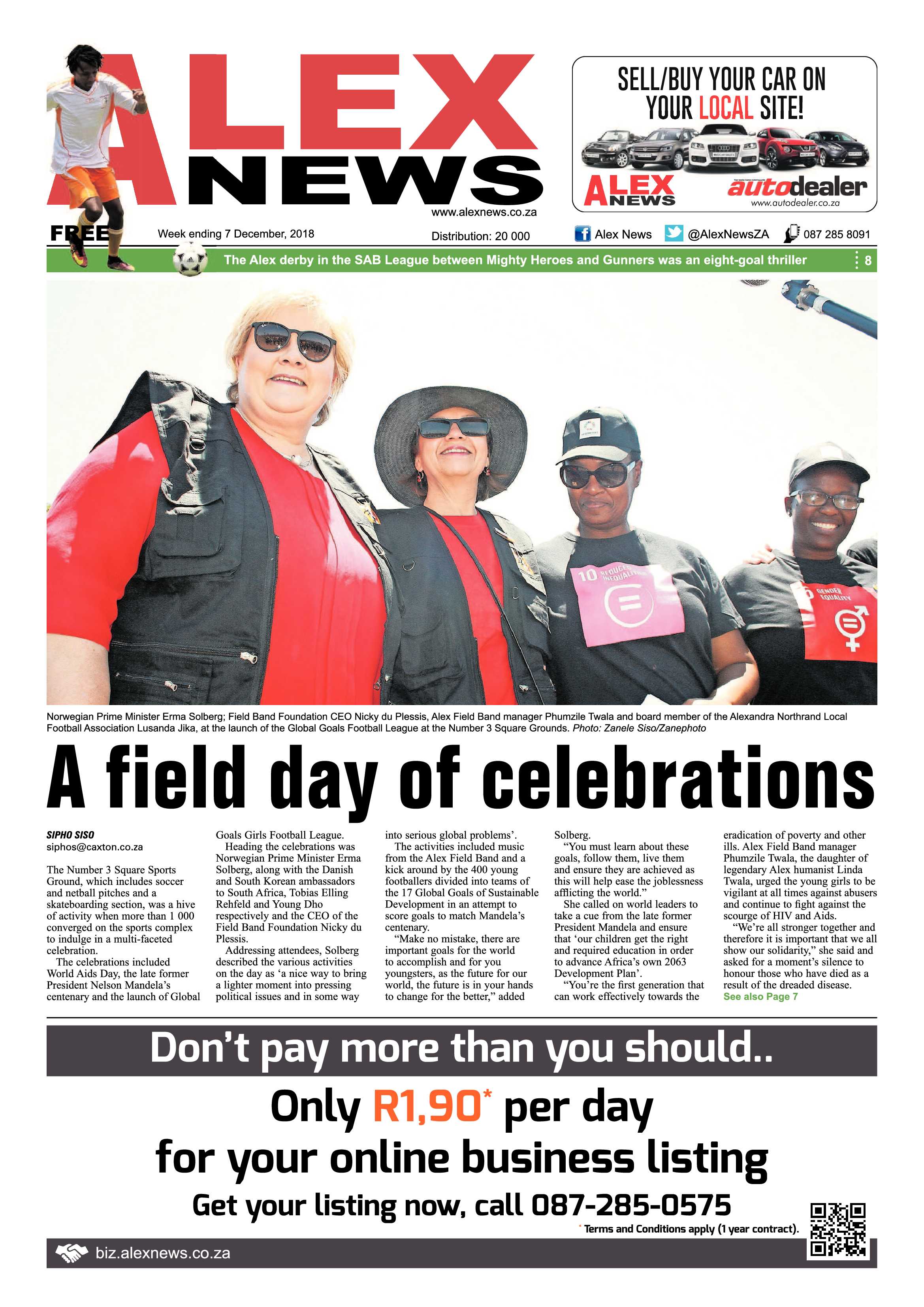 Alex News 7 December, 2018 page 1