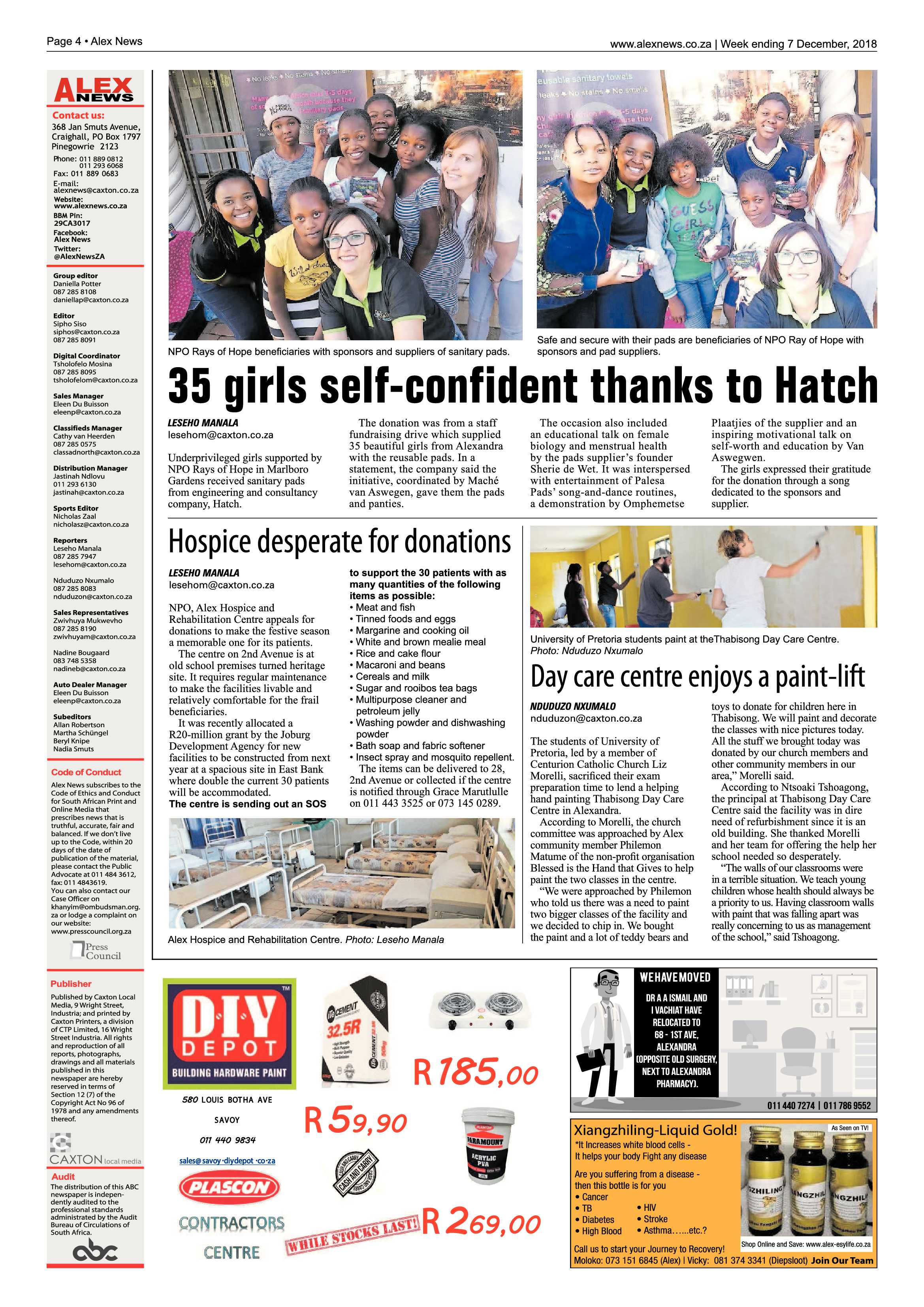 Alex News 7 December, 2018 page 4