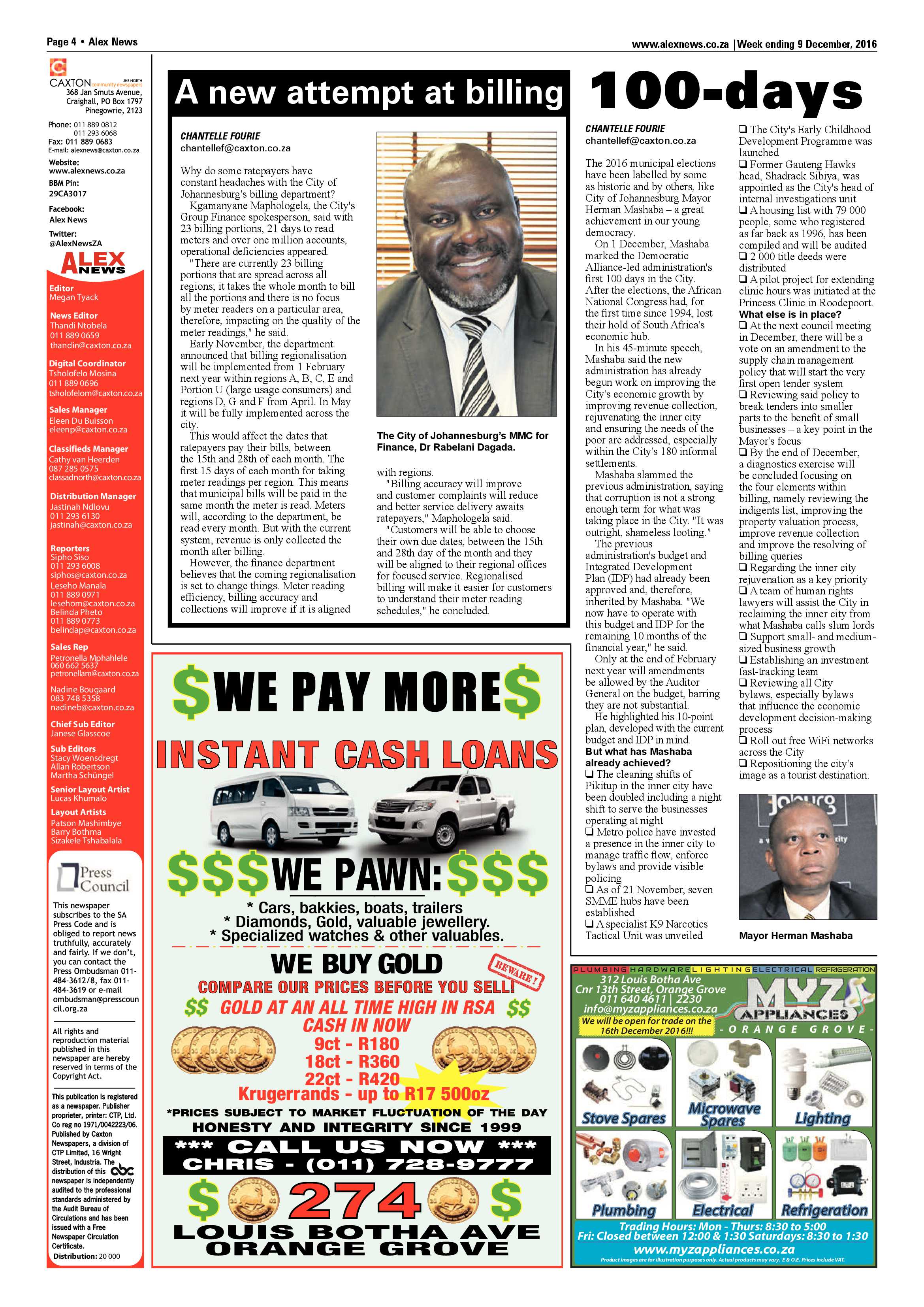 Alex News 9 December 2016 page 4