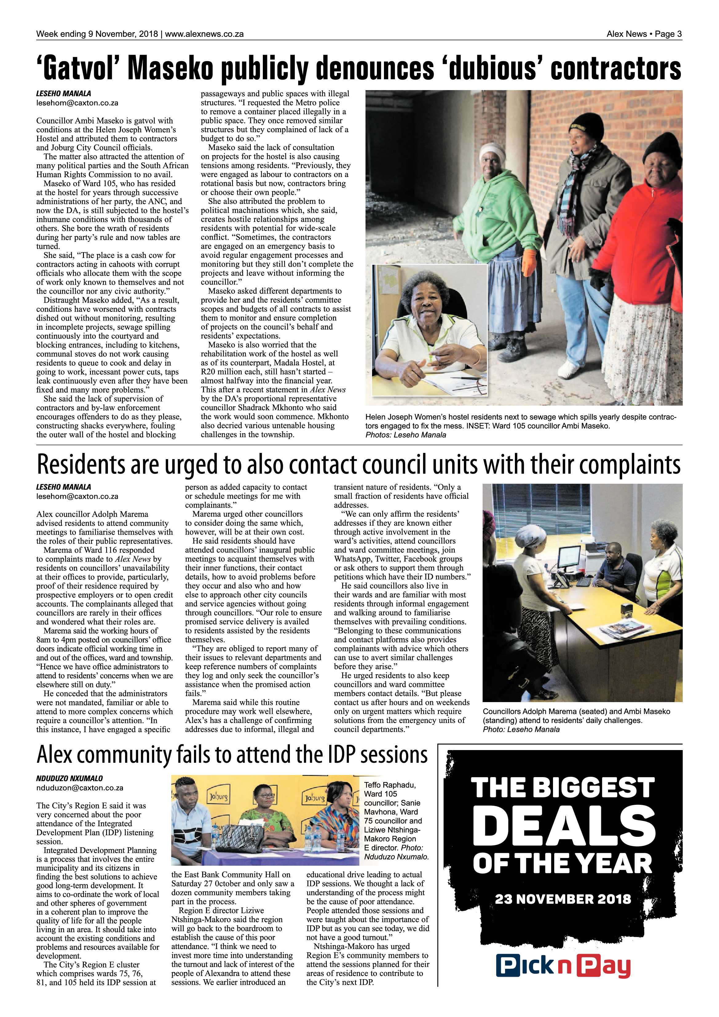 Alex News 9 November, 2018 page 3
