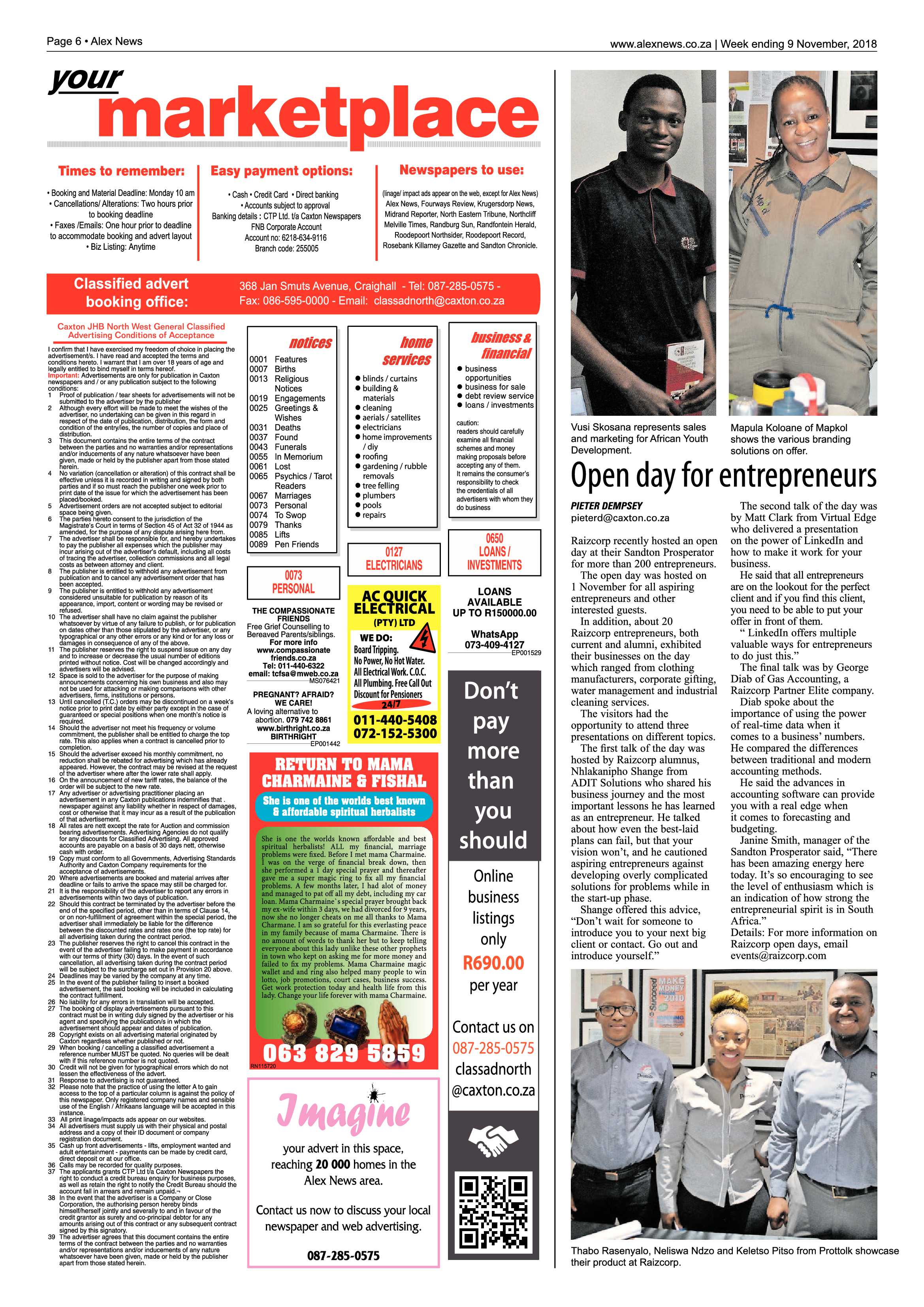 Alex News 9 November, 2018 page 6
