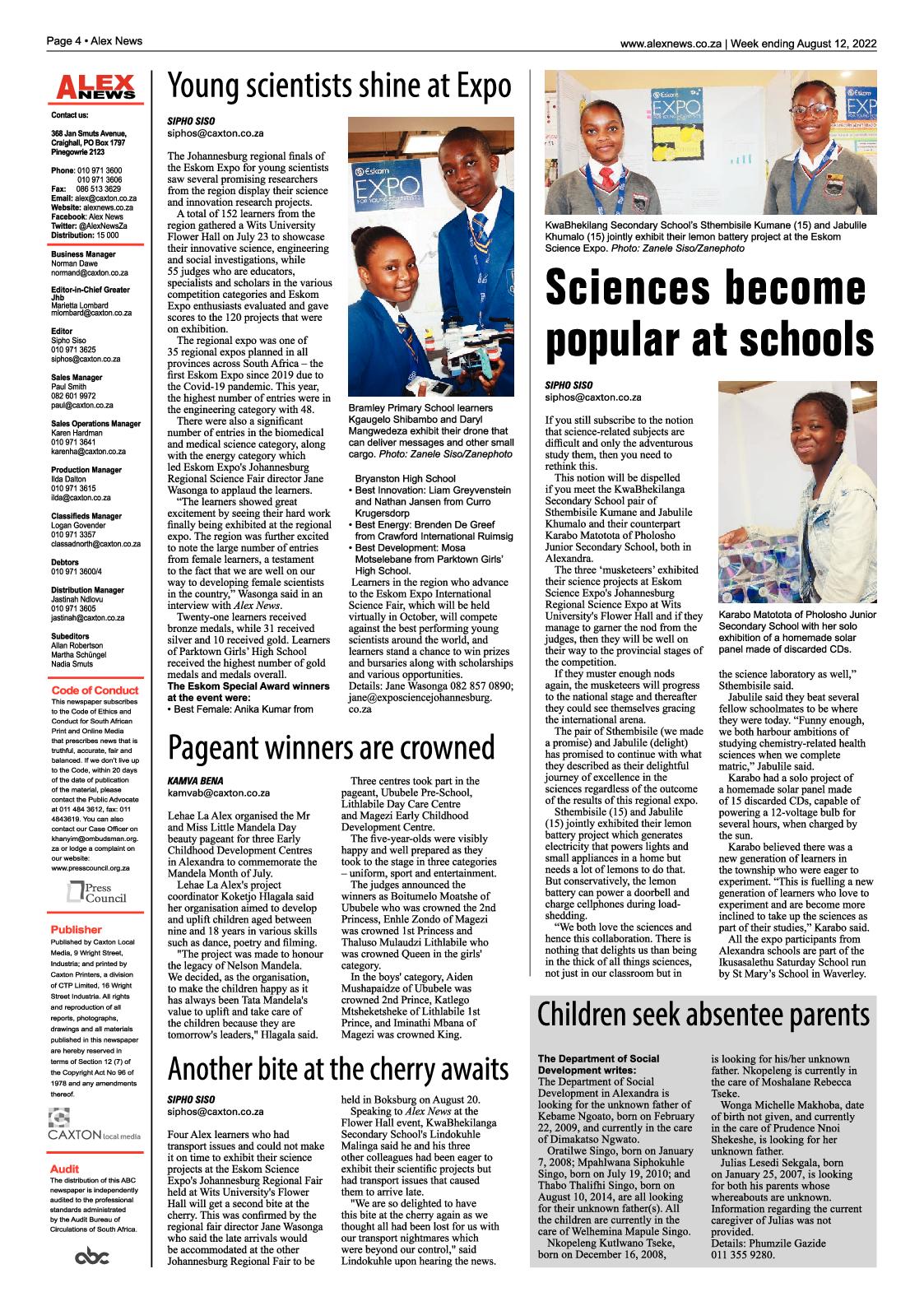 Alex News August 12 2022 page 4