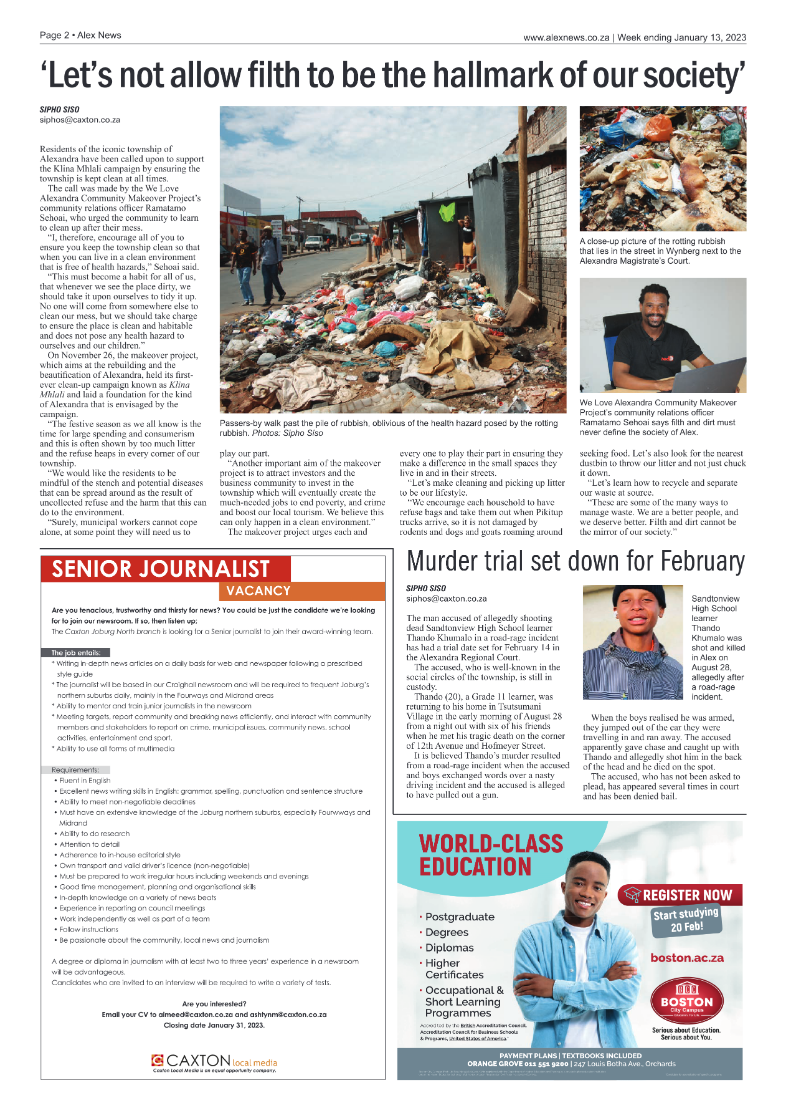 Alex News Jan 13 2023 page 2
