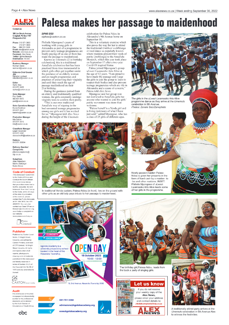 Alex News September 30 2022 page 4