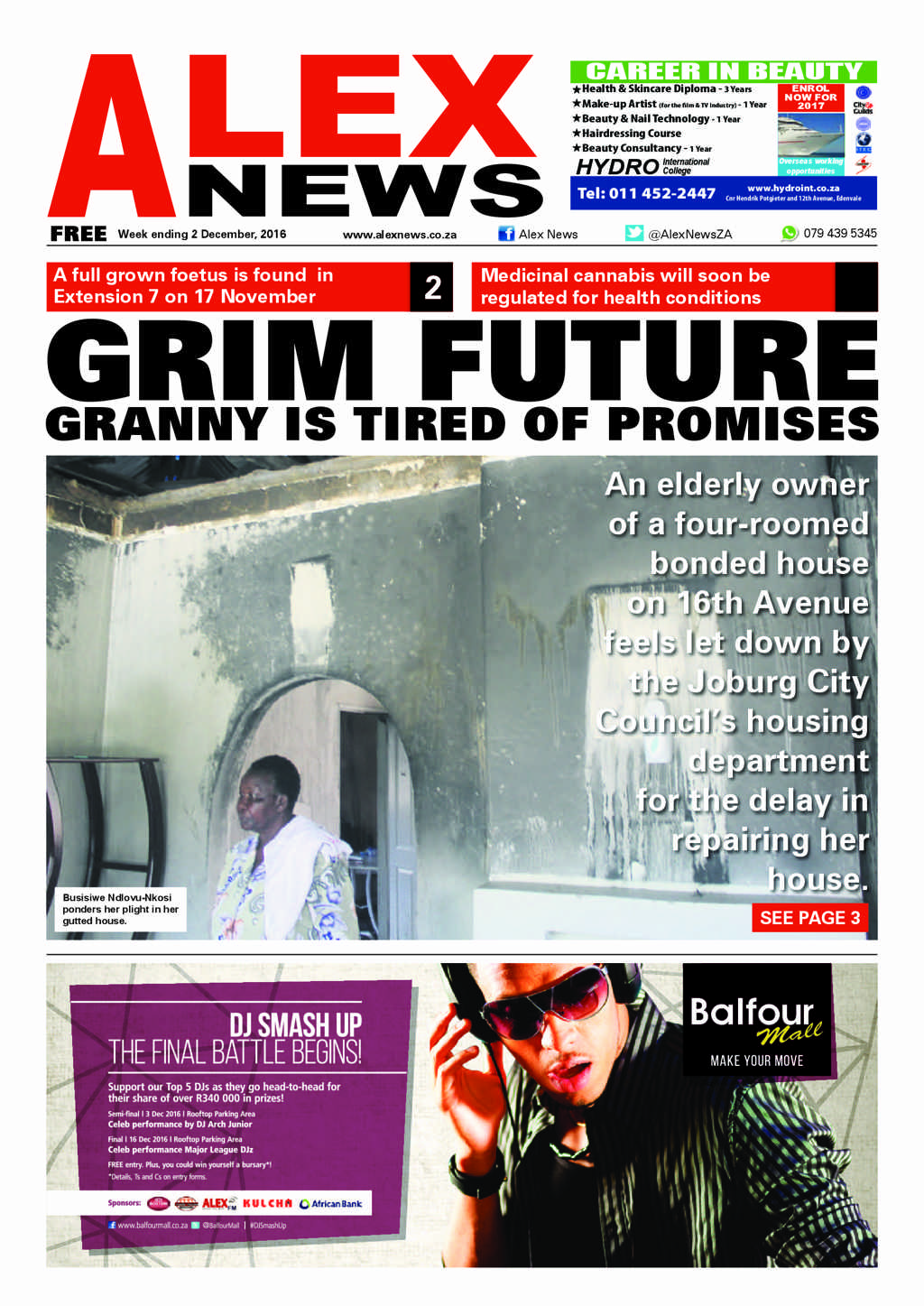 Alex News  2 December 2016 page 1