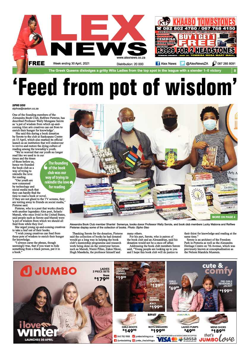 Alex News 30 April 2021 page 1